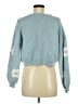 Luna Ivy Floral Blue Pullover Sweater Size M - photo 2