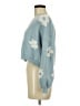 Luna Ivy Floral Blue Pullover Sweater Size M - photo 5