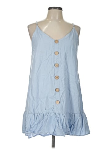 As U Wish Sleeveless Button-Down Shirt (view 1)