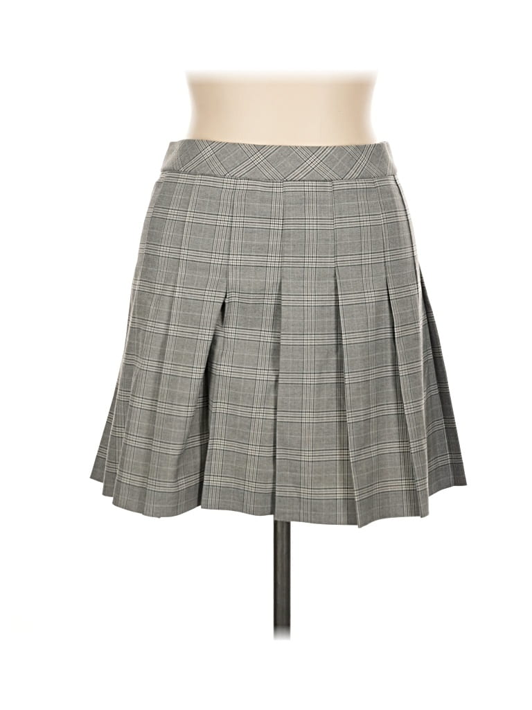Pre-owned Uniqlo Formal Skirt In Gray
