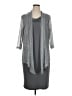 Connected Apparel Gray Casual Dress Size 16 - photo 1