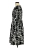 Peter Nygard Graphic Black Casual Dress Size M - photo 5