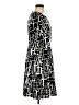 Peter Nygard Graphic Black Casual Dress Size M - photo 4