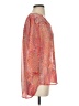 Mi ami 100% Polyester Orange 3/4 Sleeve Blouse Size S - photo 4