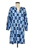 Mud Pie 100% Cotton Print Blue Casual Dress Size M - photo 1