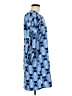 Mud Pie 100% Cotton Print Blue Casual Dress Size M - photo 4