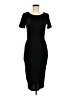 Unique Vintage Solid Black Cocktail Dress Size 6 - photo 1