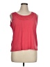 Lands' End 100% Cotton Red Sleeveless Blouse Size XL (petite) - photo 1