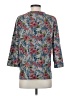 BonWorth 100% Polyester Floral Gray 3/4 Sleeve T-Shirt Size S - photo 2