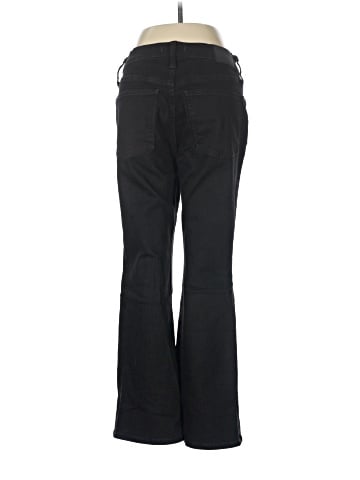 Madewell Kick Out Crop Jeans in Black Rinse Wash (view 2)