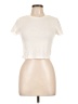 Derek Heart Ivory Short Sleeve Turtleneck Size L - photo 1
