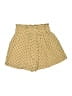 Mable 100% Cotton Polka Dots Yellow Shorts Size M - photo 2