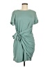 Lillusory Solid Teal Casual Dress Size M (estimated) - photo 1