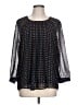 Daniel Rainn 100% Polyester Black Long Sleeve Blouse Size L - photo 1