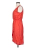 Buttons Solid Orange Casual Dress Size S - photo 5