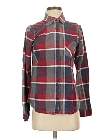 RVCA Long Sleeve Button-Down Shirt (view 1)