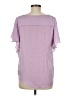 Naked Zebra 100% Polyester Purple Short Sleeve Blouse Size M - photo 2
