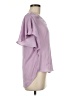 Naked Zebra 100% Polyester Purple Short Sleeve Blouse Size M - photo 4