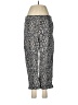 Basic Editions Animal Print Silver Casual Pants Size 8 - photo 1