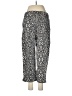 Basic Editions Animal Print Silver Casual Pants Size 8 - photo 2