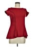 Analili Red Short Sleeve Blouse Size M - photo 1
