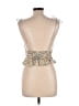 Sim & Sam Floral Yellow Sleeveless Blouse Size L - photo 2