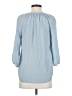 Max Studio 100% Silk Blue 3/4 Sleeve T-Shirt Size XS - photo 2