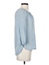 Max Studio 100% Silk Blue 3/4 Sleeve T-Shirt Size XS - photo 4