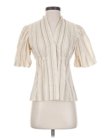 BCBGMAXAZRIA Short Sleeve Blouse (view 1)