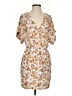 Zara Basic Floral White Cocktail Dress Size XS - photo 1