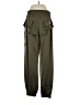Nicholas 100% Silk Solid Green Cargo Pants Size 4 - photo 2