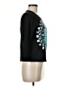 Michael Simon Solid Aztec Or Tribal Print Color Block Floral Graphic Black Silk Cardigan Size M - photo 4