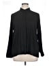 Express Solid Black Long Sleeve Blouse Size XL - photo 1