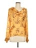 Fate 100% Polyester Gold Long Sleeve Blouse Size M - photo 1