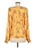 Fate 100% Polyester Gold Long Sleeve Blouse Size M - photo 2