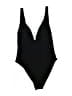 H&M 100% Polyester Solid Black One Piece Swimsuit Size S - photo 2