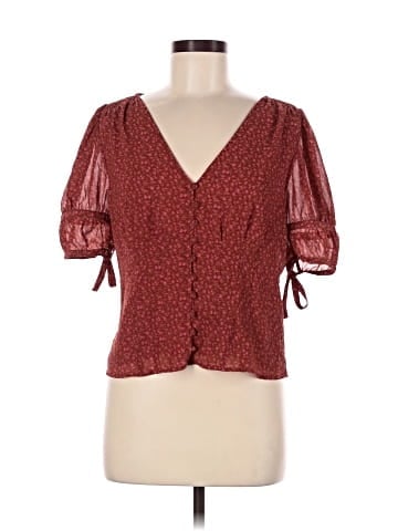 Madewell Recycled Georgette Button-Front Top (view 1)