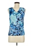 Western Connection Blue Sleeveless Top Size M - photo 1