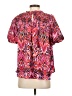 TCEC 100% Polyester Pink Short Sleeve Blouse Size S - photo 2