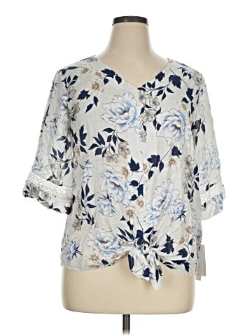 AB Studio Short Sleeve Blouse (view 1)