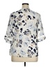 AB Studio 100% Rayon Blue Short Sleeve Blouse Size 0X - photo 2
