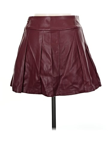 Tinseltown Faux Leather Skirt (view 2)