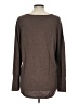 Nic + Zoe Solid Brown Pullover Sweater Size L - photo 2
