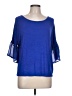 Attention Blue 3/4 Sleeve Top Size L - photo 1