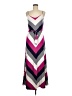 Neiman Marcus Chevron-herringbone Gray Casual Dress Size M - photo 1