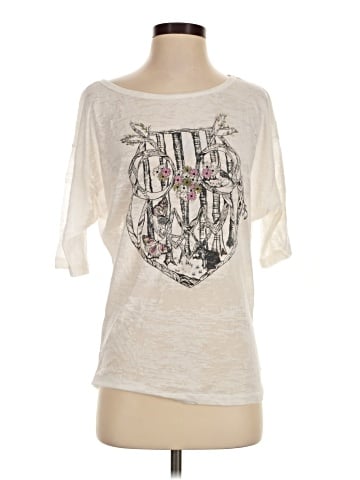 Realitee 3/4 Sleeve T-Shirt (view 1)
