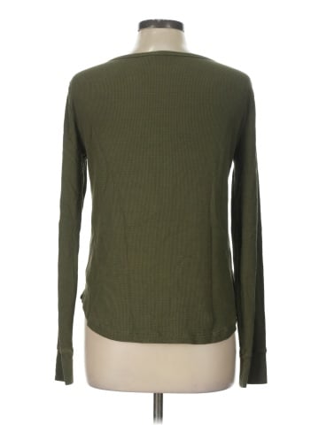 Madewell Waffle-Knit Scoopneck Henley Tee (view 2)