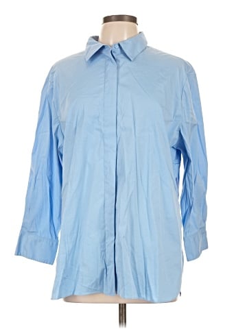 Theory 3/4 Sleeve Button-Down Shirt (view 1)