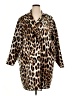 Liz Claiborne 100% Polyester Animal Print Gold Coat Size 0X - photo 1