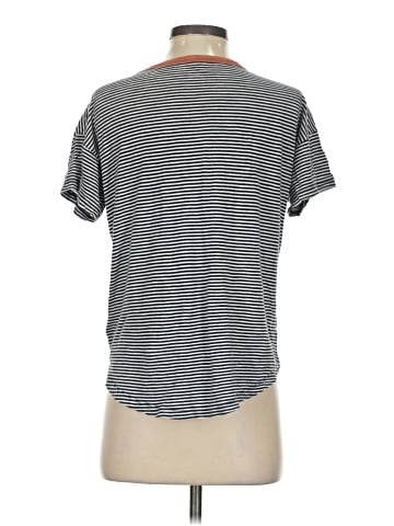 Madewell Whisper Cotton  Crewneck Tee in Kusama Stripe (view 2)